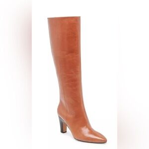 Dolce Vita Caramel Leather Heeled Boots